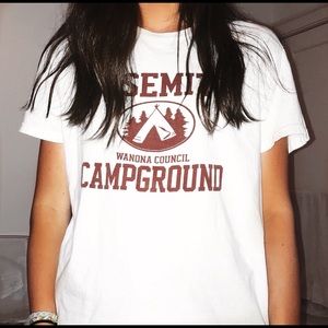 Brandy Melville Yosemite Graphic T-shirt White/Red